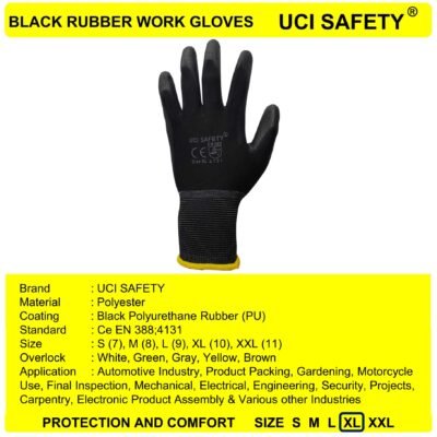 Uci Safety Bagunan Berkebun Polyester Polyurethane