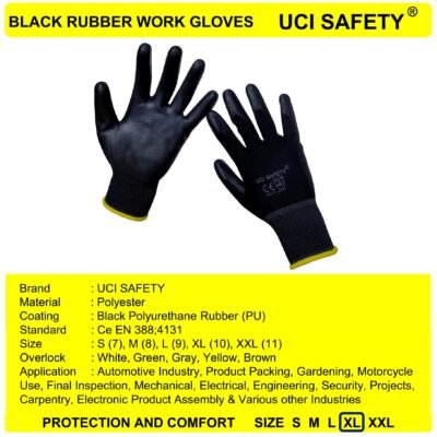Uci Safety Palmfit Palm Fit Bahan Nylon Polyester - Gambar 5