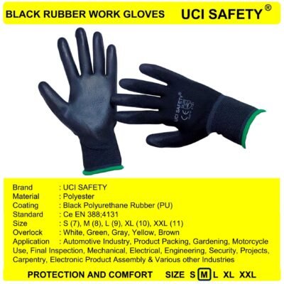 Gloves Industri Bahan Nylon Satpam Bagunan