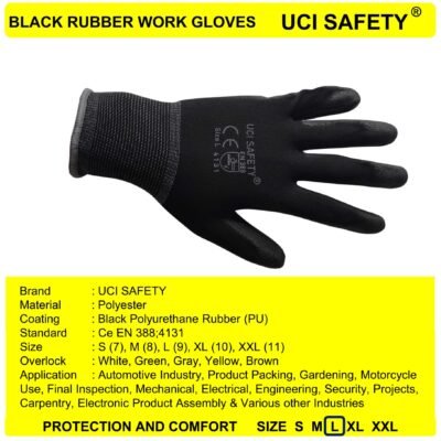 Uci Safety Industri PU Anti Slip Berkebun
