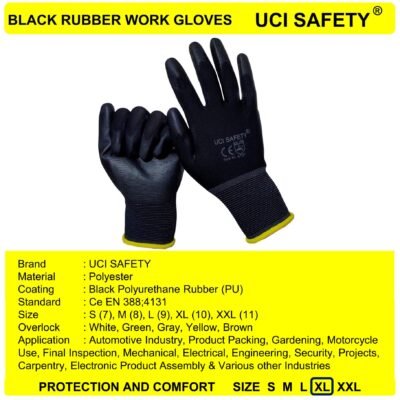 Uci Safety Palmfit Bahan Nylon Pengaman kerja Tukang - Gambar 2