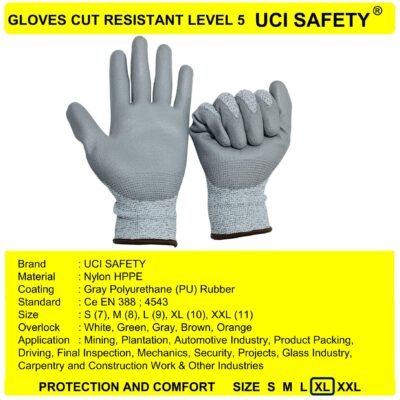 Sarung Tangan Welding Ukuran S M L XL XXL Safety Gloves Kontruksi Mekanik - Gambar 2