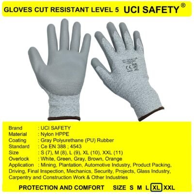 Sarung Tangan Safety Gloves Welding Pengaman Kerja En 388 4543
