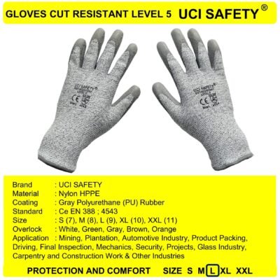 Gloves Anti Slip Tukang Tebal Berkebun - Gambar 5