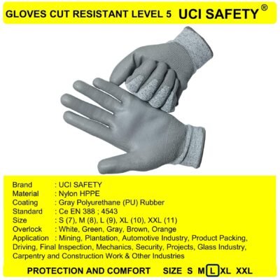 Sarung Tangan Welding Ukuran S M L XL XXL Safety Gloves Kontruksi Mekanik - Gambar 3