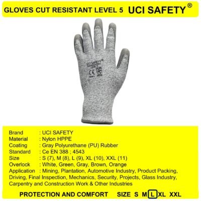 Sarung Tangan Welding Anti Gores Anti Slip - Gambar 2