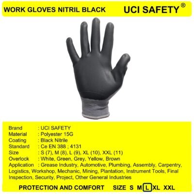 Gloves K Hse En Safety Kerja - Gambar 5