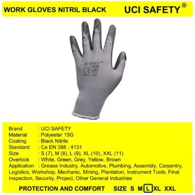 Uci Safety Work Greasy Mechanical En 388 - Gambar 4