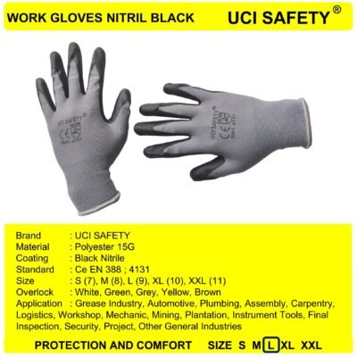 Gloves Anti Slip Mechanical Engineering Bagunan