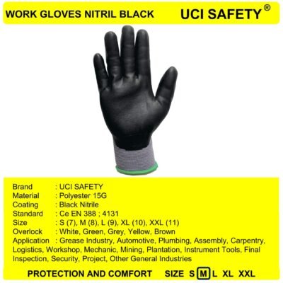 Uci Safety Gloves Anti Licin Bagunan Engineering