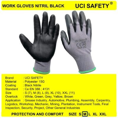 Uci Safety Mekanik Nylon Multitask Security