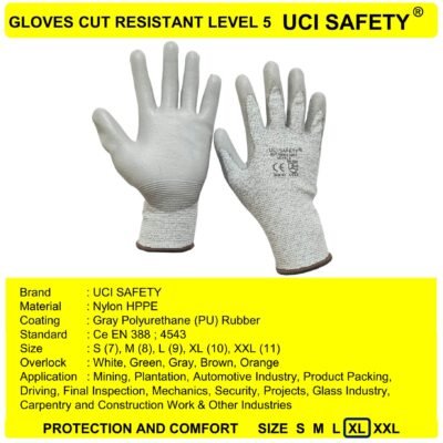 Sarung Tangan Pertambangan Hand Gloves Kaca Perkebunan - Gambar 5