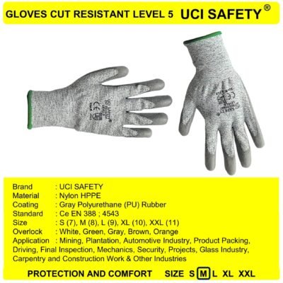Sarung Tangan Motor Safety Gloves Anti Benda Tajam - Gambar 2