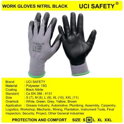 Gloves Security Electrical Teknik mesin Work - Gambar 5