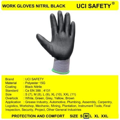 Uci Safety Work Greasy Mechanical En 388