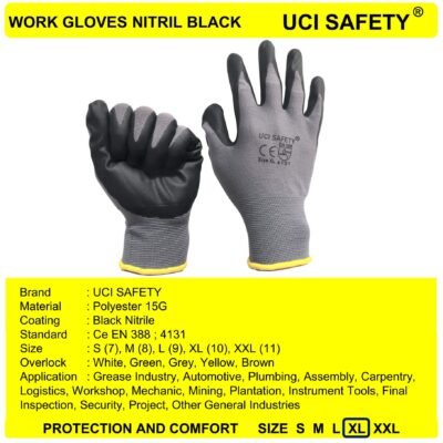 Gloves Anti Licin Tukang Teknik mesin Work - Gambar 5