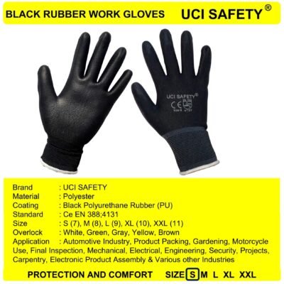 Uci Safety PU Safety Gloves Packing Anti Slip - Gambar 5