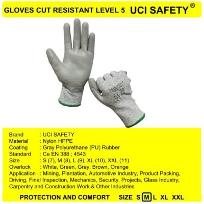 Sarung Tangan Anti Gores Pisau Welding Anti Iris Anti Pisau Potong - Gambar 2