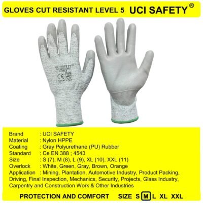 Sarung Tangan Safety Gloves Anti Iris Sarung Tangan - Gambar 4