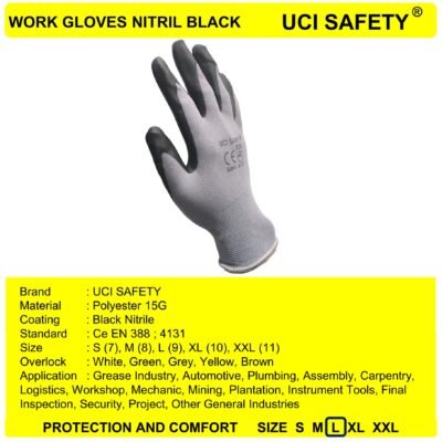 Sarung Tangan Work Engineering Greasy Coating - Gambar 5