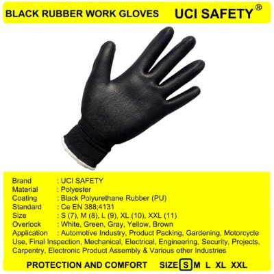 Gloves Industri Bengkel PU Polyester