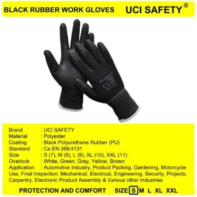 Gloves Safety Gloves PU Security Pengaman kerja