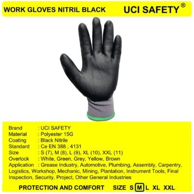 Gloves Anti Licin Multi Purpose Safety Gloves - Gambar 5