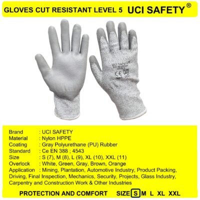 Sarung Tangan Industri Safety Gloves Motor Berkebun Hand Gloves Anti Iris - Gambar 2
