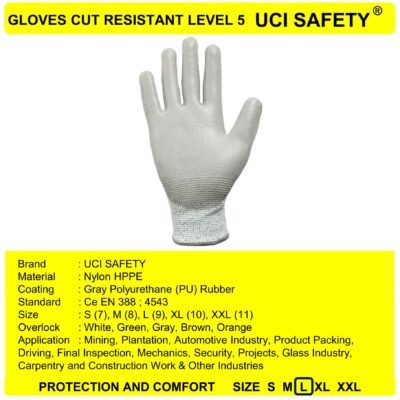 Sarung Tangan Kawat Besi Baja Tebal Safety Gloves - Gambar 3