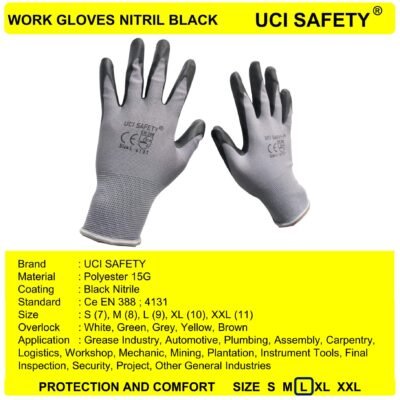 Uci Safety K Hse Bengkel Mechanical Ukuran M L XL - Gambar 2