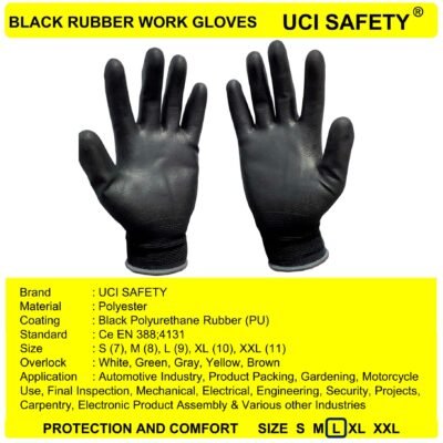 Uci Safety Pabrik Kerja Anti Slip Palm Fit - Gambar 4