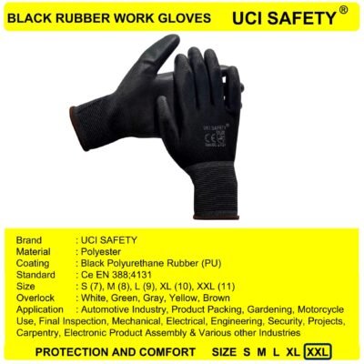 Uci Safety Pabrik Anti Slip Polyester Satpam - Gambar 4
