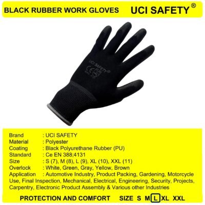 Gloves Polyester PU Bengkel Motor - Gambar 2