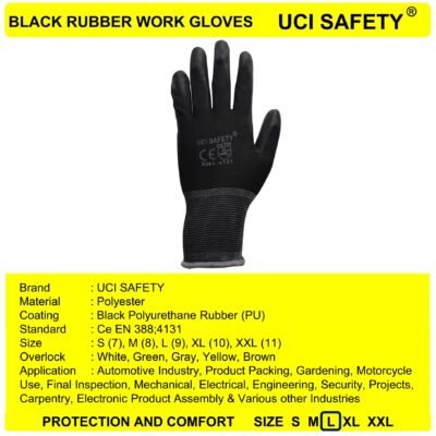 Uci Safety Proyek Safety Gloves Bagunan otomotif - Gambar 3