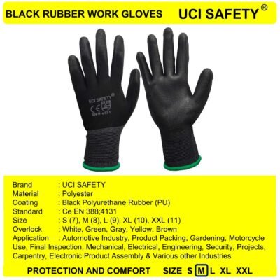 Sarung Tangan Palm Fit Bahan Nylon Montir Hand Gloves