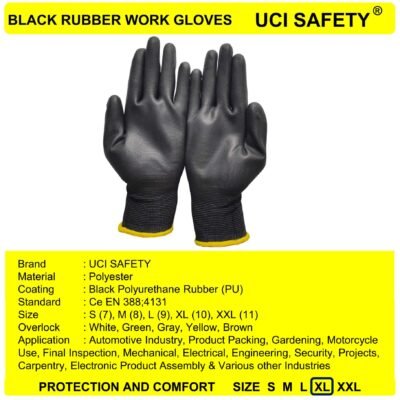 Uci Safety Palmfit Palm Fit Bahan Nylon Polyester - Gambar 4