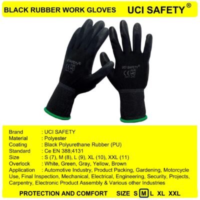 Uci Safety Tukang Pabrik Satpam Safety Gloves - Gambar 5
