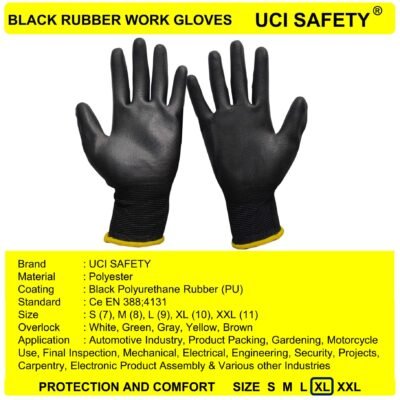 Uci Safety Karet Palm Fit Polyurethane Pabrik - Gambar 5
