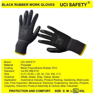 Uci Safety Palm Fit Tukang Bengkel Karet - Gambar 3