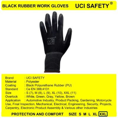 Uci Safety Palm Fit Tukang Bengkel Karet