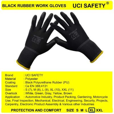 Uci Safety PU Safety Gloves Packing Anti Slip - Gambar 3