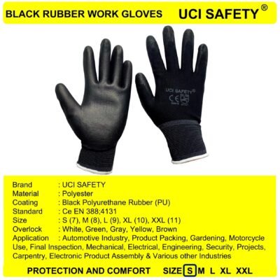Uci Safety Palm Fit PU Kerja Tukang - Gambar 2