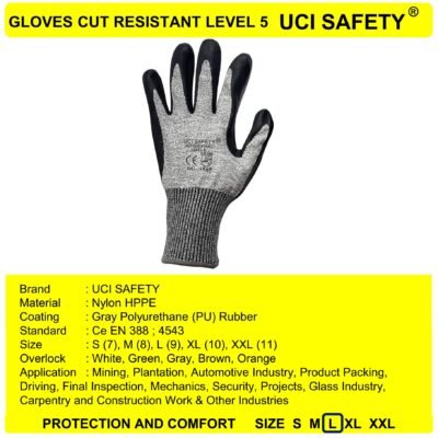 Sarung Tangan Safety Kerja Anti Gores Welding Tukang - Gambar 4
