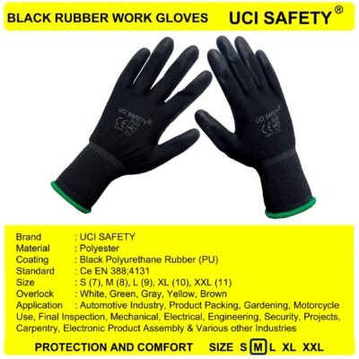 Gloves Bahan Nylon Bengkel Berkebun Safety Gloves