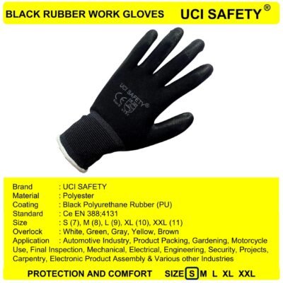 Uci Safety Karet PU Montir Pengaman kerja