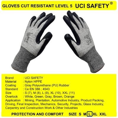 Uci Safety Anti Potong Kaca Anti Licin - Gambar 3