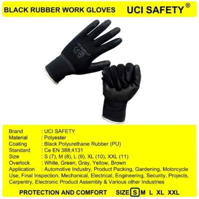 Uci Safety PU Safety Gloves Packing Anti Slip - Gambar 4