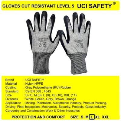 Sarung Tangan Safety Gloves Coating Nitril Kuat