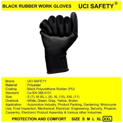 Uci Safety Palm Fit PU Kerja Tukang