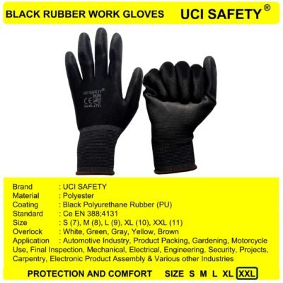 Uci Safety Security Bagunan Palm Fit Polyester